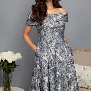 Alex Evenings Melani Off Shoulder Mother of the Bride/Groom Gown Size 16